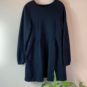 FP Beach Black Oversized Sweatshirt Dress